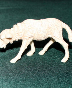 Krippenfiguren fressendes Schaf 6 cm Krippenzubehör Tierfigur Krippenfigur Kunststoff Krippendekoration