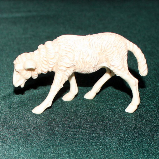 Krippenfiguren fressendes Schaf 6 cm Krippenzubehör Tierfigur Krippenfigur Kunststoff Krippendekoration