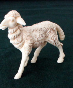 Krippenfiguren stehendes Schaf 8 cm Krippenzubehör Tierfigur Krippenfigur Kunststoff Krippendekoration