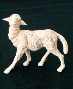 Krippenfiguren Schaf 8 cm seitlich schauend Krippenzubehör Tierfigur Krippenfigur Kunststoff Krippendekoration