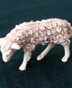 Krippenfiguren fressendes Schaf 4 cm Krippenzubehör Tierfigur Krippenfigur Kunststoff Krippendekoration