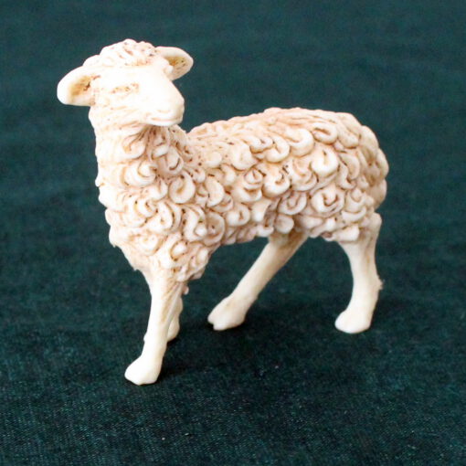 Krippenfiguren Schaf 5,5 cm seitlich schauend Krippenzubehör Tierfigur Krippenfigur Kunststoff Krippendekoration – Bild 2