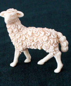 Krippenfiguren Schaf 5,5 cm seitlich schauend Krippenzubehör Tierfigur Krippenfigur Kunststoff Krippendekoration