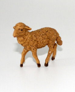 Krippenfiguren stehendes Schaf ca. 5 cm braun Krippenzubehör Tierfigur Krippenfigur Mini-Garten Kunststoff Krippendekoration