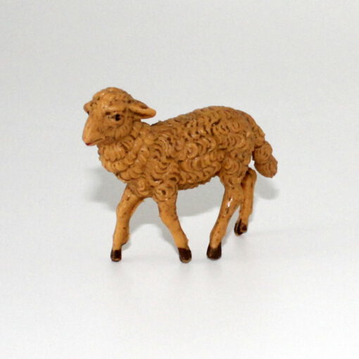 Krippenfiguren stehendes Schaf ca. 5 cm braun Krippenzubehör Tierfigur Krippenfigur Mini-Garten Kunststoff Krippendekoration