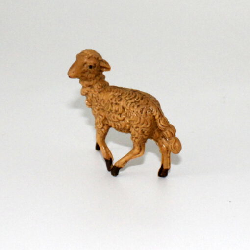 Krippenfiguren braunes Schaf ca. 5 cm seitlich schauend Krippenzubehör Tierfigur Mini-Garten Krippenfigur Kunststoff Krippendekoration – Bild 3