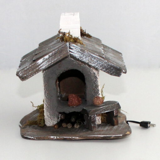 Krippenzubehör Backhaus beleuchtet 11cm Bakkes Krippendekoration – Bild 4