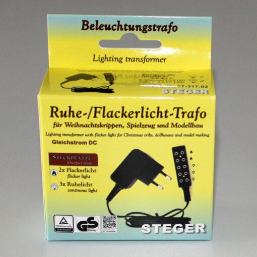 Set Krippenelektrik 8-teiligTrafo Komet Laterne Beleuchtungstrafo Ruhelicht und Flackerlicht Steger Krippenzubehör Wichtelzubehör Puppenstube Krippenbeleuchtung (Kopie) – Bild 3