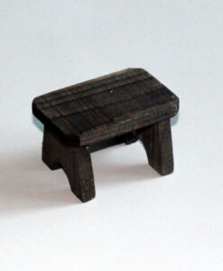 Krippenzubehör Tisch aus Holz, 4,5 cm, Krippendekoration, Wichtelzubehör, Mini-Garten, Puppenstube,