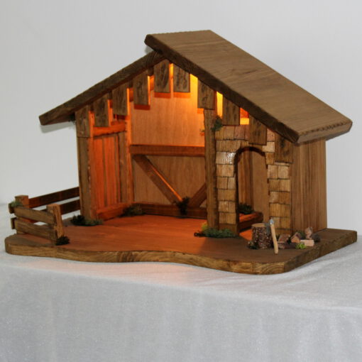 Weihnachtskrippe Krippe Krippenstall – Bild 3