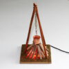 Krippenzubehör 3-beinige Feuerstelle mit Beleuchtung und Kupferkessel16cm Hirtenfeuer Lagerfeuer