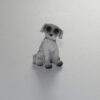 Krippenzubehör Krippenfiguren sitzender Hund Polystone Wichtel Mini-Garten Puppenstube Handarbeit Krippendekoration