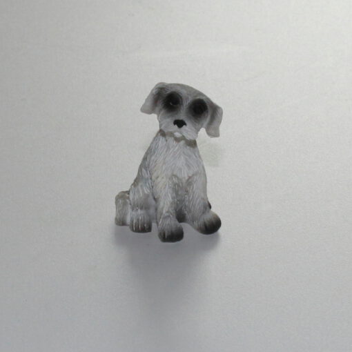 Krippenzubehör Krippenfiguren sitzender Hund Polystone Wichtel Mini-Garten Puppenstube Handarbeit Krippendekoration
