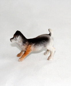 Krippenzubehör Krippenfiguren Wichtel spielender stehender Hund 3cm Polystone Mini-Garten Puppenstube Handarbeit Krippendekoration