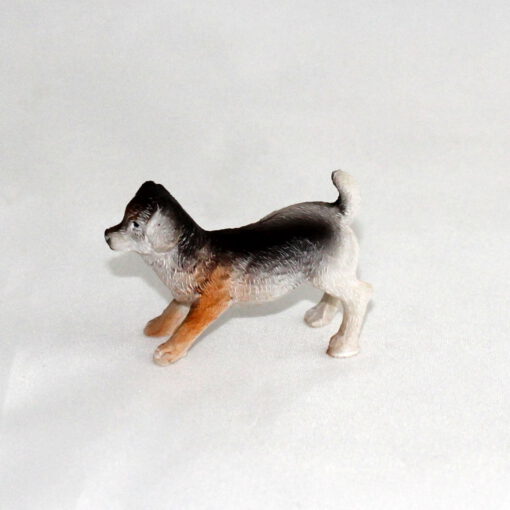 Krippenzubehör Krippenfiguren Wichtel spielender stehender Hund 3cm Polystone Mini-Garten Puppenstube Handarbeit Krippendekoration