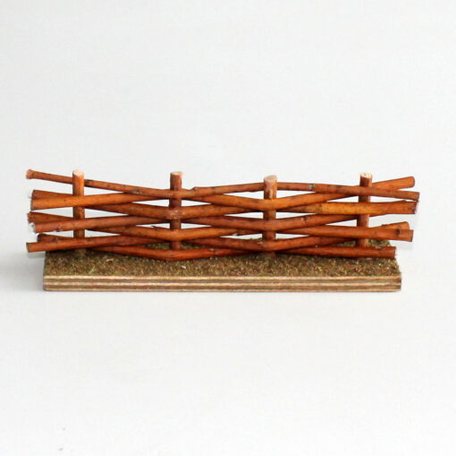 Krippenzubehör Weidenzaun, Zaun, Wiesenzaun, 15 cm, Krippendekoration, Mini-Garten – Bild 4