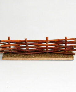 Krippenzubehör Weidenzaun, Zaun, Wiesenzaun, 15 cm, Krippendekoration, Mini-Garten