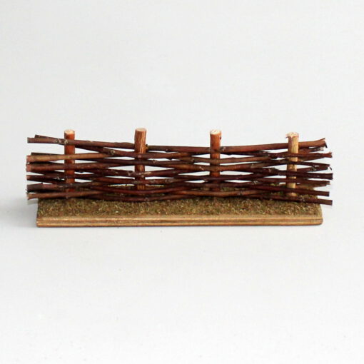 Krippenzubehör Weidenzaun, Zaun, Wiesenzaun, 15 cm, Krippendekoration, Mini-Garten – Bild 2