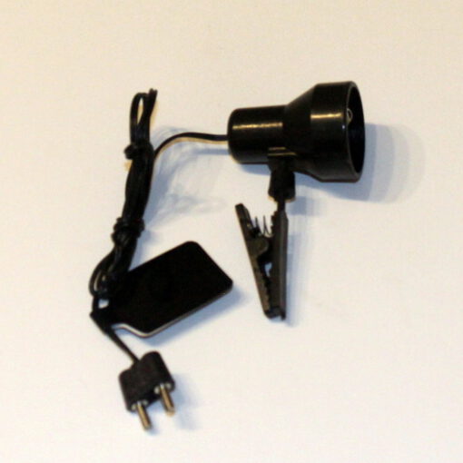 Krippenelektrik Krippenzubehör Strahler mit Klemme beleuchtet E10, Krippenbeleuchtung, Krippendeko